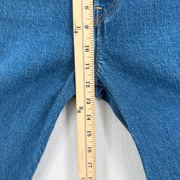 LEVIS Ribcage Straight Ankle Jeans Womens 28 Jazz Pop Medium Wash Denim - Picture 11 of 16